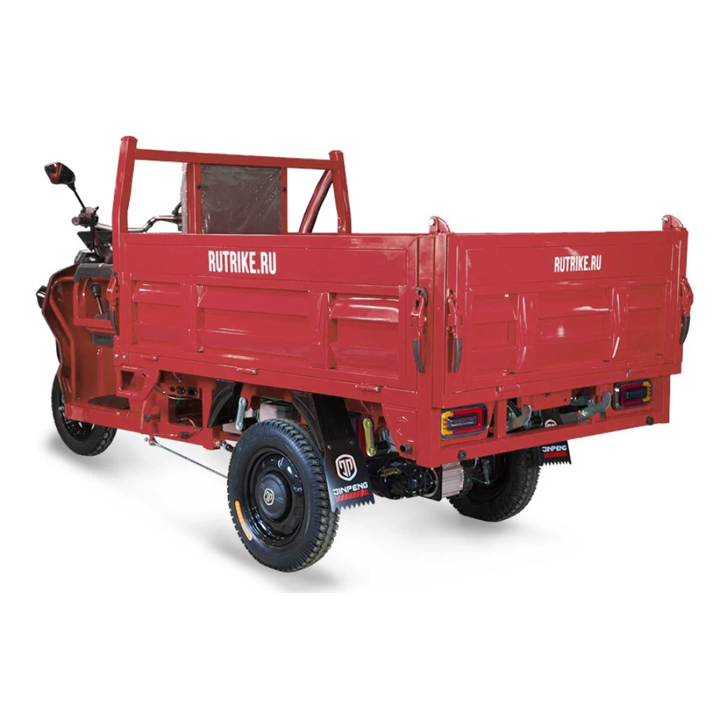 Грузовой электротрицикл Rutrike D5 1700 гидравлика (60V1200W) красный 3